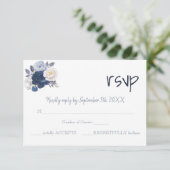 RSVP Response Wedding Kaart (Staand voorkant)