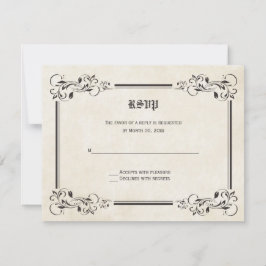 RSVP-responskaarten voor sprookjes RSVP Kaartje