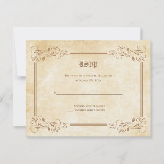 RSVP-responskaarten voor sprookjes RSVP Kaartje (Voorkant)