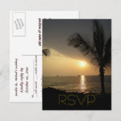 RSVP-responskeuze voor gastinvoer Uitnodiging Briefkaart (Voorkant / Achterkant)