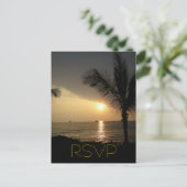 RSVP-responskeuze voor gastinvoer Uitnodiging Briefkaart (Staand voorkant)