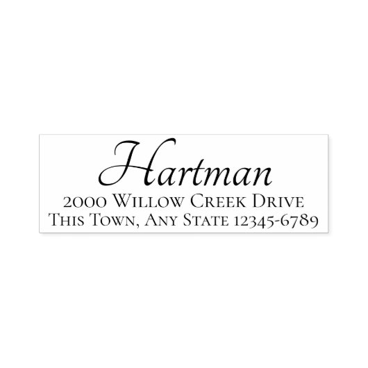 RSVP-retouradresstempel Zelfinktende Stempel (Design)