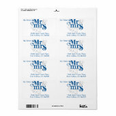 RSVP-retourlabel Etiket (Full Sheet)