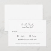 RSVP Return-Kaart Kaart (Voorkant / Achterkant)