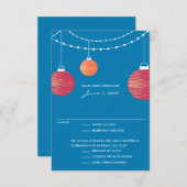 RSVP rode en Oranje papieren lantaarns (Voorkant / Achterkant)