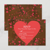 RSVP Rode Harten Kaartje (Voorkant / Achterkant)