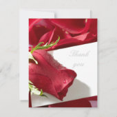 RSVP rode rozen trouwkaarten Kaartje (Achterkant)