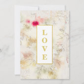 *~ RSVP Romantic AR26 QR Floral Wedding Kaart (Voorkant)