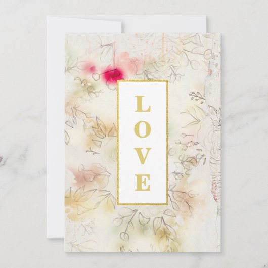 *~  RSVP Romantic AR26 QR Floral Wedding Kaart (Voorkant)