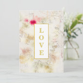 *~  RSVP Romantic AR26 QR Floral Wedding Kaart (Staand voorkant)