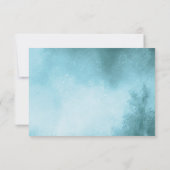 RSVP Rood en Turquoise Poppy Floral Wedding RSVP (Achterkant)