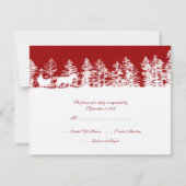 RSVP Rood- en White Winter Wedding (Voorkant)