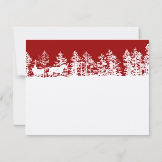 RSVP Rood- en White Winter Wedding (Achterkant)