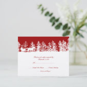 RSVP Rood- en White Winter Wedding (Staand voorkant)