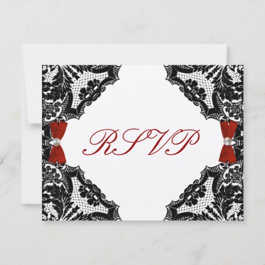 RSVP Rood, ivoor en zwart (Achterkant)