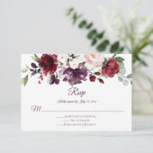 RSVP Rood Paars White Green Floral Paars RSVP (Staand voorkant)