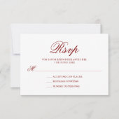 RSVP Rood Roze Spaans Quinceañera Quince (Voorkant)