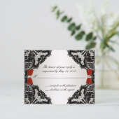 RSVP Rood, wit en zwart Kaartje (Staand voorkant)