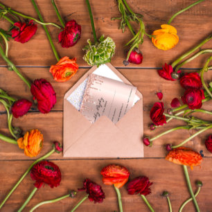 RSVP-Roos druppelt Vrijgezellenfeest bruid RSVP Kaartje