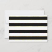 RSVP Roos Floral Modern Elegant Black Stripe (Achterkant)