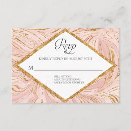 RSVP Roos Gold Faux Glitter Marmeren Blush Paper