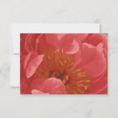 RSVP Roos Gold Faux Glitter Red Peony Winter (Achterkant)
