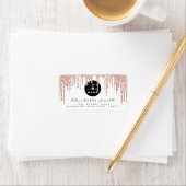 RSVP-Roos met reserveglitter, diamantLogo Etiket (Insitu)