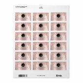 RSVP-Roos — reserveglitter Makeup — Aangepaste Log Etiket (Full Sheet)