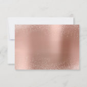 RSVP Rose Blush Witte Glitter Bruidsdouche1 Kaartje (Achterkant)