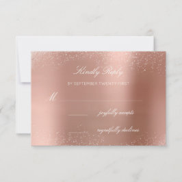 RSVP Rose Blush Witte Glitter Bruiloft1