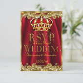 RSVP Royal Red Wedding Gold Crown