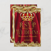 RSVP Royal Red Wedding Gold Crown