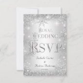RSVP Royal Wedding Silver Winter Wonderland Crown (Voorkant)