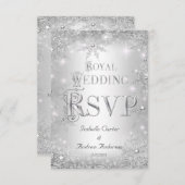 RSVP Royal Wedding Silver Winter Wonderland Crown (Voorkant / Achterkant)
