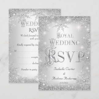 RSVP Royal Wedding Silver Winter Wonderland Crown