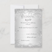 RSVP Royal Wedding Silver Winter Wonderland Crown Kaartje (Achterkant)