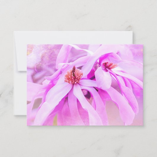 RSVP roze bloesems Kaartje (Voorkant)