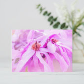 RSVP roze bloesems Kaartje (Staand voorkant)