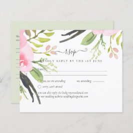 RSVP Roze Blush Olive Weddenschap