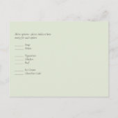 RSVP Roze Blush Olive Weddenschap Briefkaart (Achterkant)
