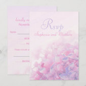 RSVP roze paars Kaart (Voorkant / Achterkant)