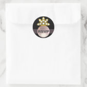 RSVP Roze parels Ronde Sticker (Tas)
