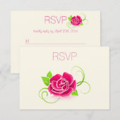 RSVP Roze roze illustratie (Voorkant / Achterkant)