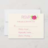 RSVP Roze roze illustratie (Achterkant)