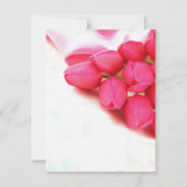 RSVP roze rozen trouwkaarten Kaartje (Achterkant)