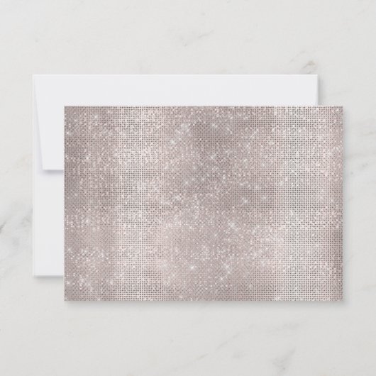 RSVP Roze Trouw Glitter Bruidsfeest Drips (Achterkant)