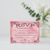 RSVP Roze & Wit Hart Handen van Liefde - Menu (Staand voorkant)