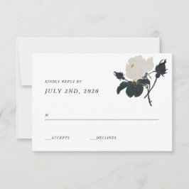 RSVP RSVP Black and White Roses Wedding