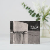 RSVP RSVP landelijke hek Post Land Ranch Wedding (Staand voorkant)