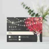 RSVP RSVP Rood Tree & String Lights Autumn Wedding (Staand voorkant)